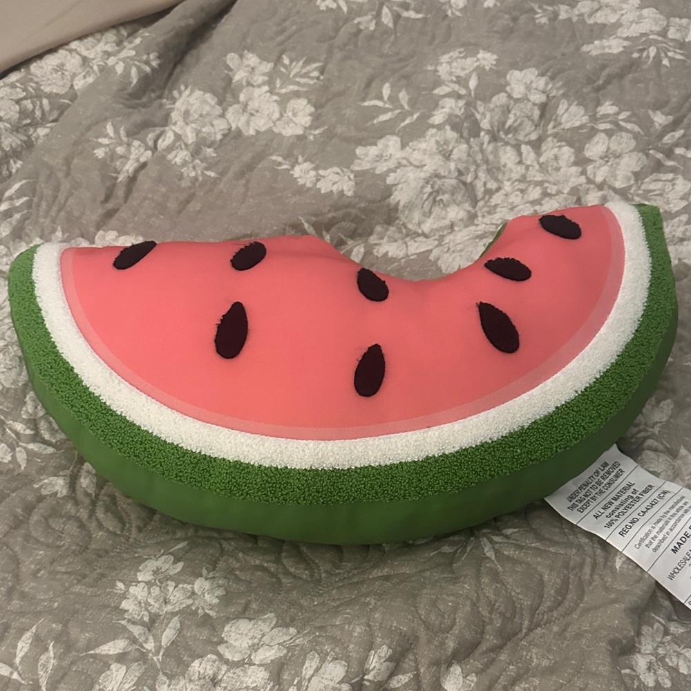 Watermelon Slice Plush Pillow